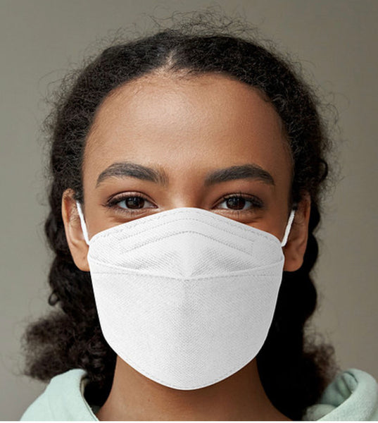 N95 FLAT-3FOLD MASKS.4 layers. 10pc/pack.Made in Canada - Large/Medium/XSmall.. Black/white.