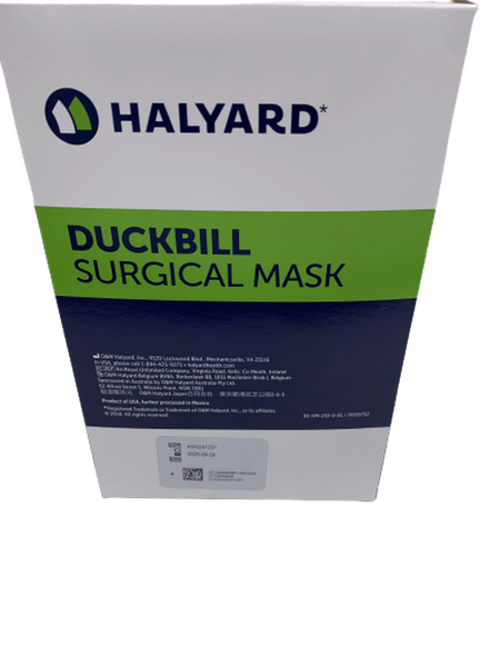 48220 Halyard Surgical mask DUCKBILL with ties. 50/Box.