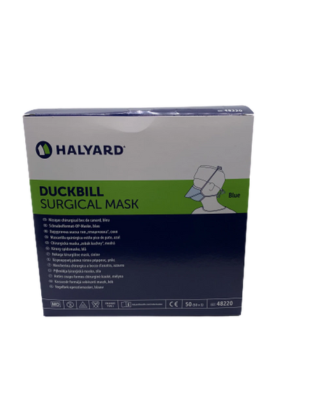 48220 Halyard Surgical mask DUCKBILL with ties. 50/Box.